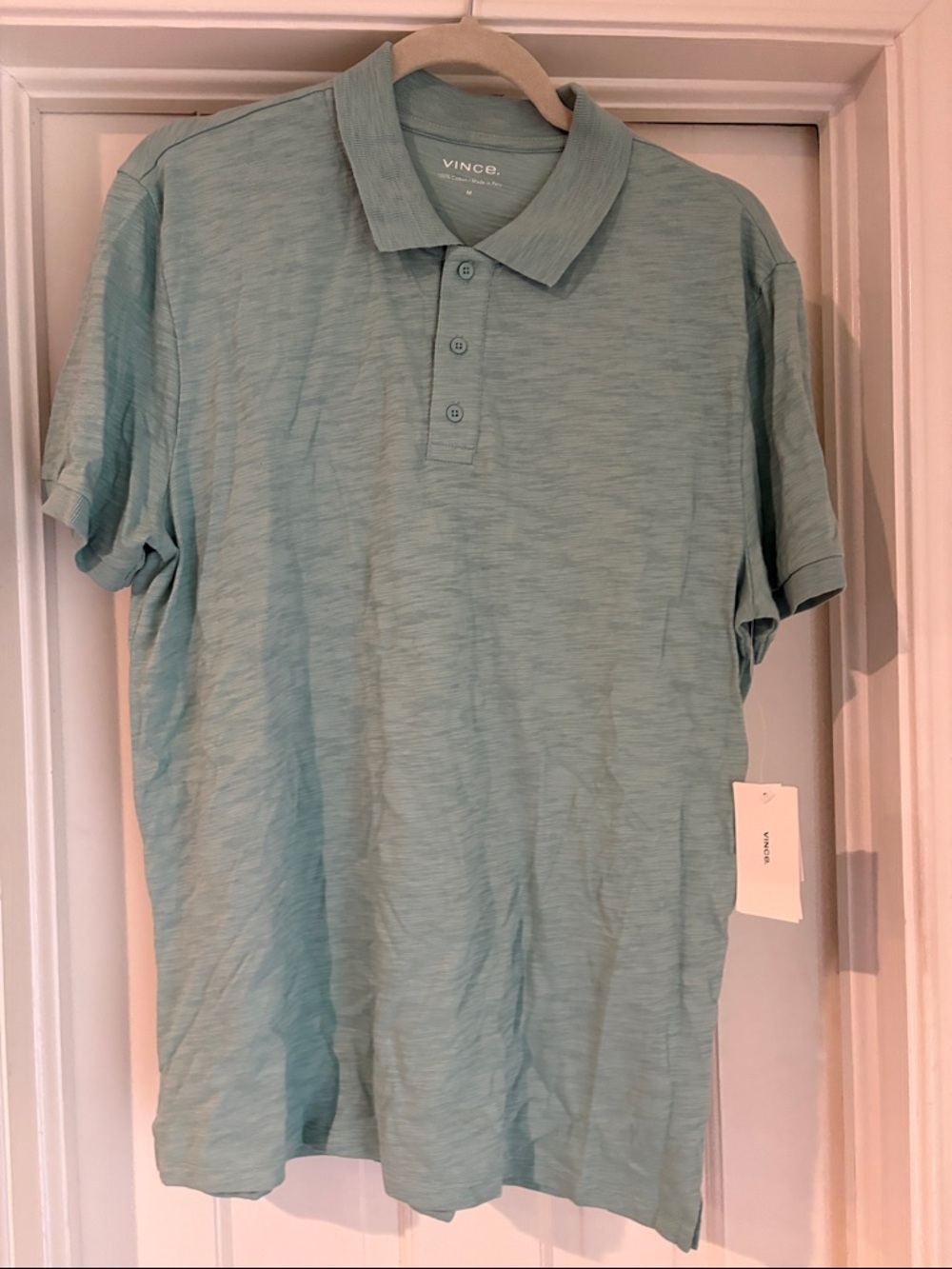 Light weight NWT Vince Cotton Polo - M